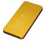 La banque portative universelle jaune 4000mAh de puissance conjuguent USB avec du CE/ROSH/FCC approuvée