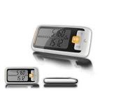 Podomètre numérique de compteur d'étapes de santé de poche d'ODM 3D d'OEM avec l'horloge et le mode de sommeil