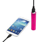 Banque portative universelle 2600mAh, mini chargeur de puissance de Samsung de Portable de rouge à lèvres d'USB