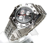 Montre de Digital adaptée aux besoins du client par fille analogue de bande métallique de montre-bracelet de quartz