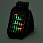 AFFLUX - le Japonais a inspiré la courroie orange rouge en métal de bracelet de montre du vert LED