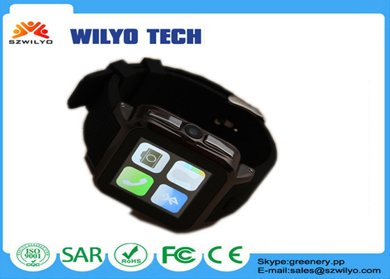 Montres de Digital d'hommes WB15 manuels, noir de montre de Bluetooth Smartphone écran tactile de 1,54 pouces GM/M