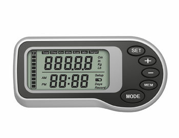 Compteur d'étape d'horloge de podomètre de poche de Digital avec le habillage transparent