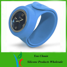 Montre adaptée et qui respecte l'environnement aux besoins du client imperméable de claque de silicone pour des cadeaux de promotion