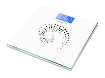 échelles de salle de bains électroniques de poids corporel avec la plate-forme de verre trempé de 6mm
