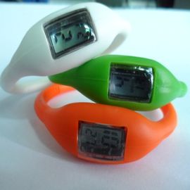 Montre fonctionnelle multi de bracelet de silicone, sans des montres-bracelet de sports de silicone d'ion