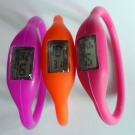 Montre antivibrationne de bracelet de silicone, montre-bracelet de bracelet de sports d'anion, conception flexible