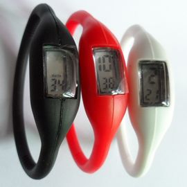 Montre antivibrationne de bracelet de silicone, montre-bracelet de bracelet de sports d'anion, conception flexible