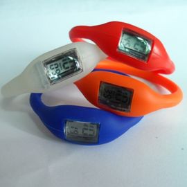 La montre-bracelet en caoutchouc d'anion d'ion de gelée de montre de bracelet de silicone de couleurs de Pms avec sérigraphient imprimé