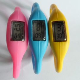 Montre unisexe de bracelet de silicone, montre-bracelet imperméable de bracelet d'ion en caoutchouc de gelée de sports