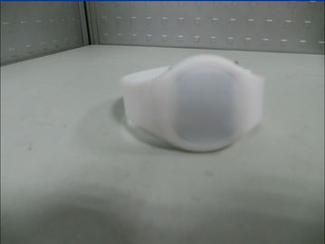 Montre menée intéressante superbe de Screnn de contact de silicone de montre blanche de bracelet