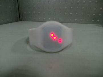 Montre menée intéressante superbe de Screnn de contact de silicone de montre blanche de bracelet