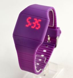 Montre de bracelet de silicone de clignotement de montre d'écran tactile avec le logo fait sur commande