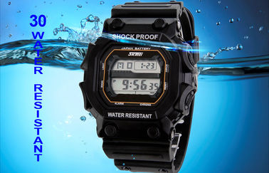 Montres de la boucle des hommes de contre-jour d'EL de montre de Digital de sport de place de Skmei