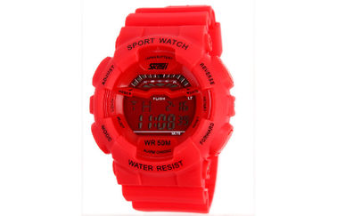 Montre de Digital multifonctionnelle d'adolescents, montre-bracelet horaire d'affichage à cristaux liquides de carillon