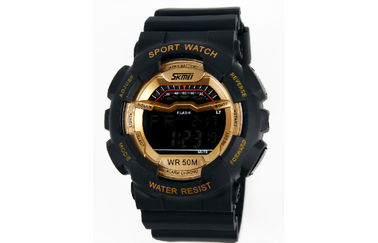 Montre de Digital multifonctionnelle d'adolescents, montre-bracelet horaire d'affichage à cristaux liquides de carillon