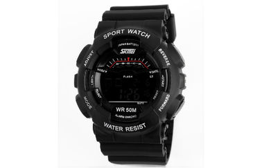 Montre de Digital multifonctionnelle d'adolescents, montre-bracelet horaire d'affichage à cristaux liquides de carillon