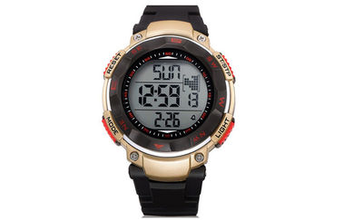 Montres de Digital rondes d'ABS de bande de calendrier de résistant à l'eau promotionnel de montre-bracelet