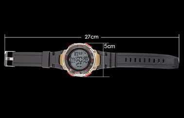 Montres de Digital rondes d'ABS de bande de calendrier de résistant à l'eau promotionnel de montre-bracelet