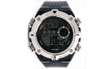 Montres électroniques d'unité centrale de carillon horaire de montre de Digital de grand visage pour l'homme