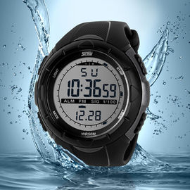 Résistant à l'eau multifonctionnel avec du charme de montre de Digital, grande montre de visage