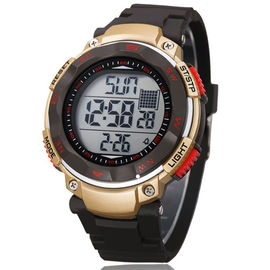 Montre de Digital multifonctionnelle de carillon horaire avec le Mov't d'affichage à cristaux liquides Digital