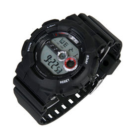 Fonction multifonctionnelle de chronomètre d'alarme de montre de Digital de sports noirs pour les hommes