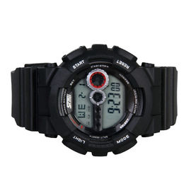 Fonction multifonctionnelle de chronomètre d'alarme de montre de Digital de sports noirs pour les hommes