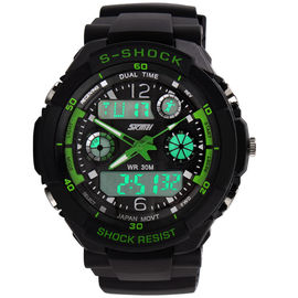 Montres-bracelet multifonctionnelles de sport de S-Choc de montre du mouvement AL35 Digital