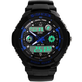 Montres-bracelet multifonctionnelles de sport de S-Choc de montre du mouvement AL35 Digital
