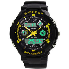 Montres-bracelet multifonctionnelles de sport de S-Choc de montre du mouvement AL35 Digital