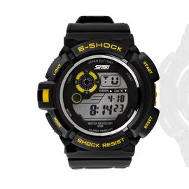 montre de Digital multifonctionnelle de contre-jour d'EL de chronographe du résistant à l'eau 5OM