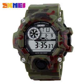 Conception nationale multifonctionnelle militaire de Camo de montre de Digital avec la lumière forte