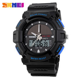 Montres de Digital solaires de sports de cadeaux de Noël imperméables avec le mouvement d'affichage à cristaux liquides
