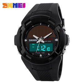 Montre analogique-numérique multifonctionnelle d'EL de Vogue de montre de Digital de double temps