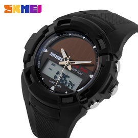 Montre analogique-numérique multifonctionnelle d'EL de Vogue de montre de Digital de double temps