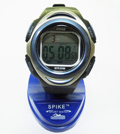 Montres vibrantes d'alarme de Digital de montre d'acier inoxydable de cas multifonctionnel de dos