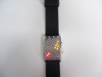 Le doux a adapté Anti-sale imperméable de montre de bracelet de silicone de LED