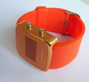 Montres colorées durables de bracelet de montre/silicone de bracelet de silicone