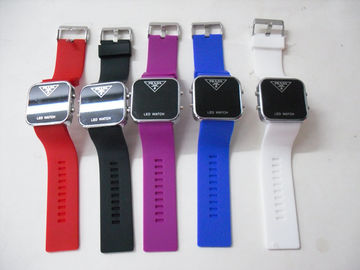 Montres colorées durables de bracelet de montre/silicone de bracelet de silicone