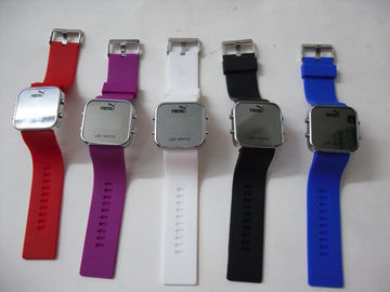 Montres colorées durables de bracelet de montre/silicone de bracelet de silicone