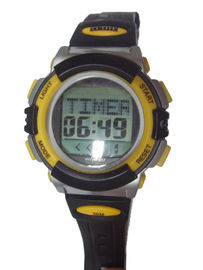 Montre de Digital ronde de sport de message unisexe multifonctionnel avec du temps du monde
