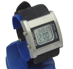 Montre-bracelet rectangulaire multifonctionnelle de vibration de G-choc de contre-jour d'EL de montre de Digital