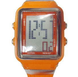 Montres de sport de la LED Digital des hommes multifonctionnels avec 1/100 chronomètre