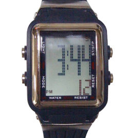 Montres de sport de la LED Digital des hommes multifonctionnels avec 1/100 chronomètre