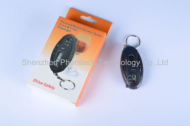 Appareil de contrôle en plastique d'alcool de souffle de Digital Keychain d'ABS rapide de réponse, CE