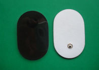 Forme noire/du blanc 50*80MM ovale/protection d'électrode pour la machine de thérapie de Digital, protections non-tissées d'unité de Dix