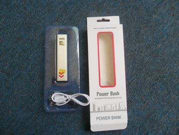 banque portative de puissance d'USB en métal 2600mAh, noir argenté vert rose rouge