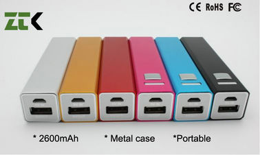 Mini banque 2600mah de puissance de rouge à lèvres universel pour le téléphone portable/IPod