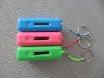 banque portative de puissance de 2600mAh USB avec la lumière de LED, rouge/rose/vert
